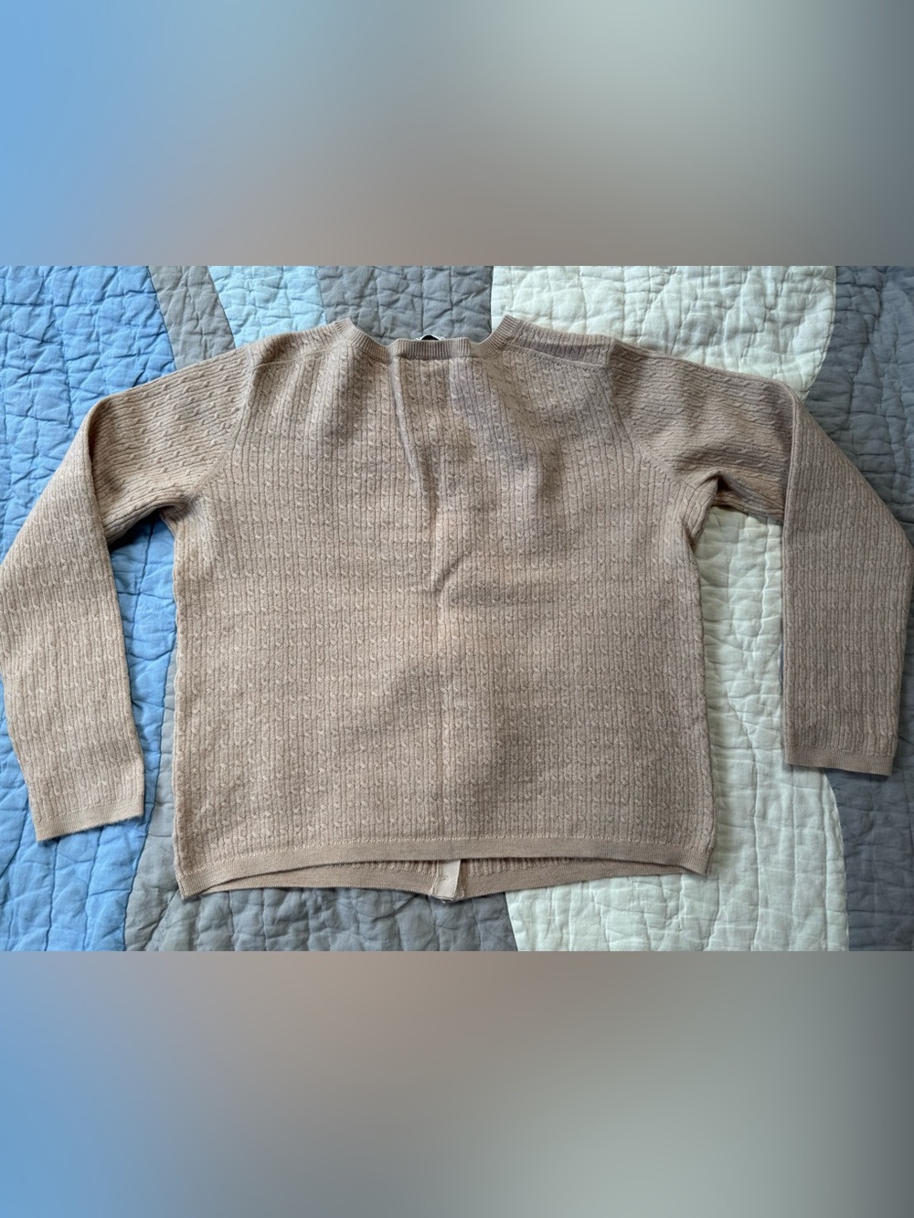 Pendleton Wool Beige Button-Front Cardigan
